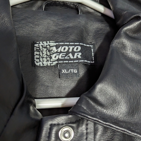 New Womens Moto Jacket Size XL Faux Leather Belted Jacket Moto Gear Jacket - Picture 8 of 11